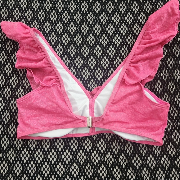 Flirty Pink Bikini Top, Pink W/Shimmer - Picture 4 of 6